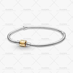 Pandora Barrel Clasp Snake Chain Bracelet